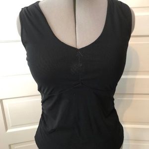 ATTENTION Black v-neck top